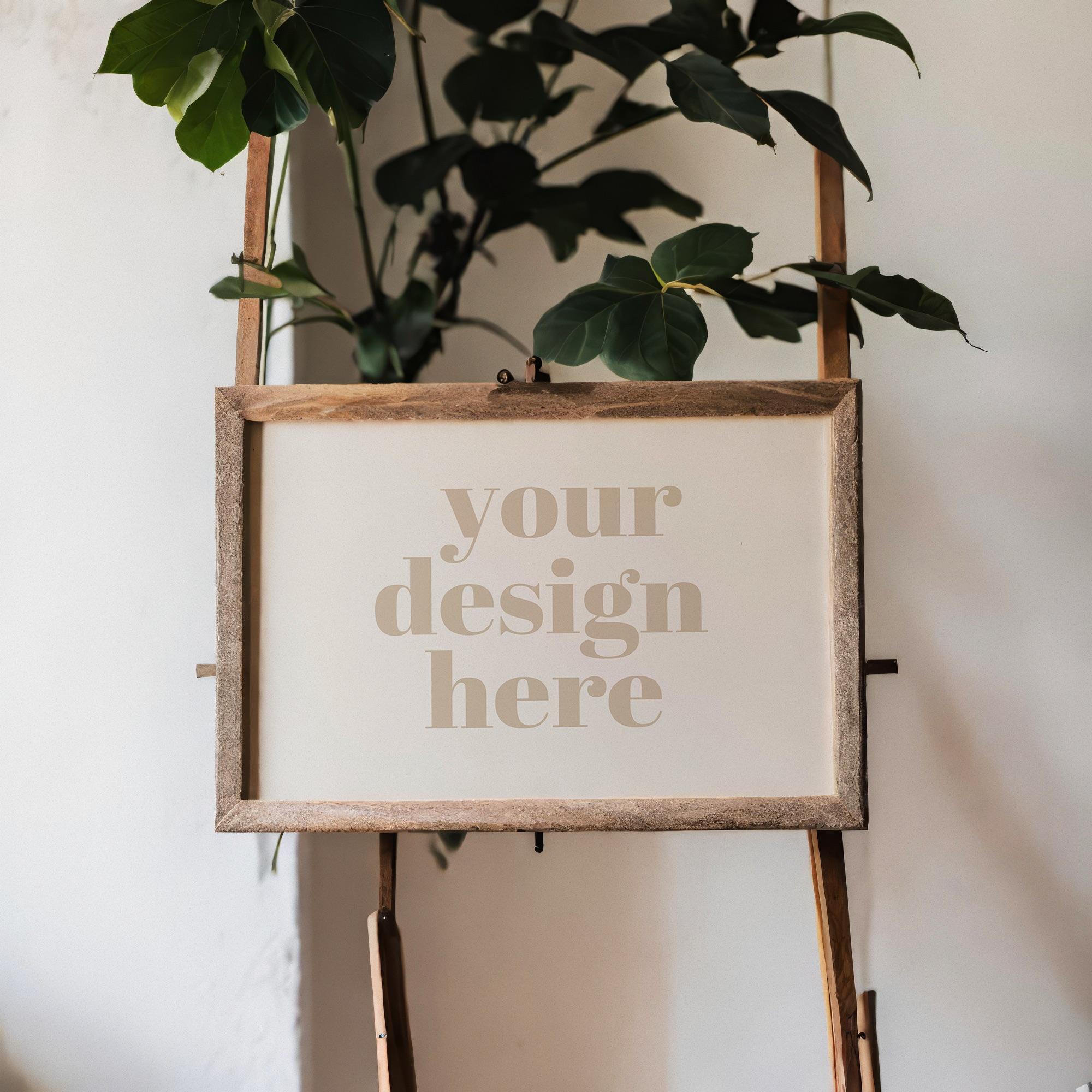 Studio entrance with sign