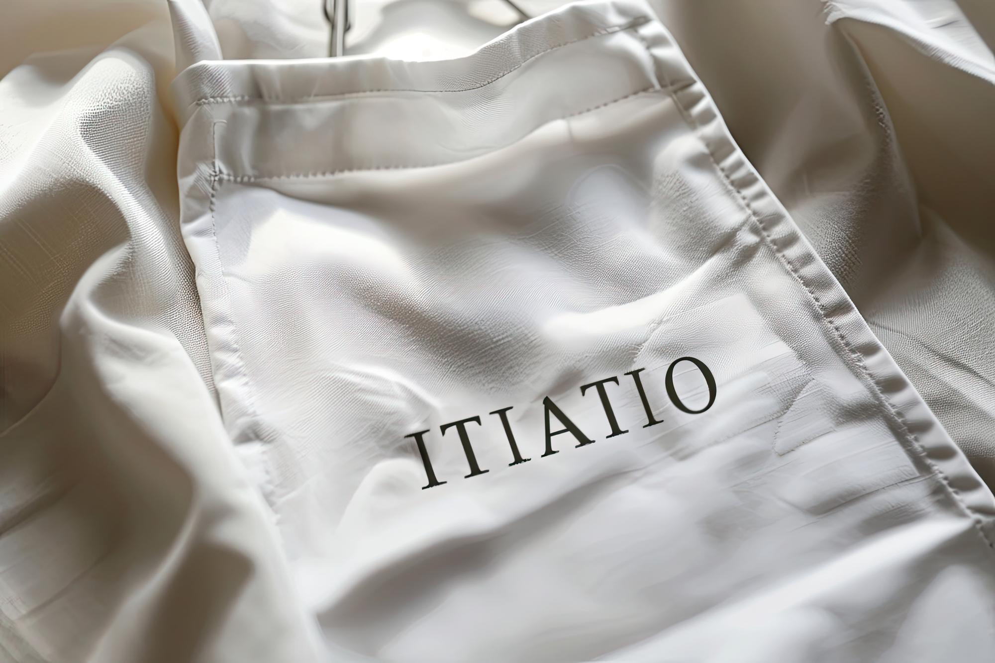 Monogram on linen napkin